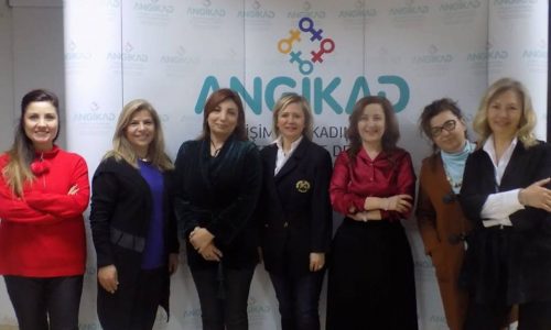 TBD Ankara Şubesi Yönetim Kurulu Başkanı Nurcan Sunay ve TBD Kadın Çalışma Grubu Koordinatörü Suna Öztop ANGİKAD’ı Ziyaret Etti