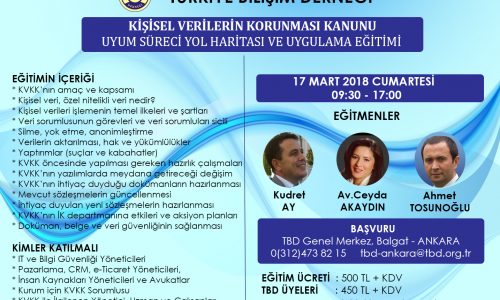 TBD’den KVKK Uyum Süreci Yol Haritası ve Uygulama Eğitimi