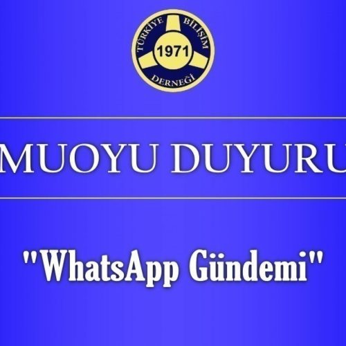 Kamuoyu Duyurusu – WhatsApp Gündemi