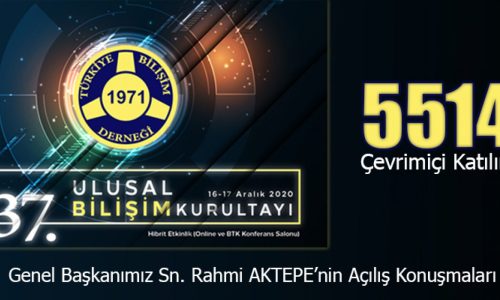 TBD 37. Ulusal Bilişim Kurultayı Açılış Konuşmaları