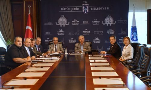 TBD Heyeti, Ankara Büyükşehir Belediyesi Başkanı Mansur Yavaş’ı Makamında Ziyaret Etti