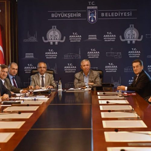 TBD Heyeti, Ankara Büyükşehir Belediyesi Başkanı Mansur Yavaş’ı Makamında Ziyaret Etti
