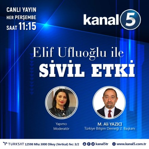 TBD İkinci Başkanı M. Ali Yazıcı Kanal 5 Programına Katıldı